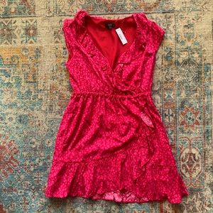J Crew V-Neck Ruffle Dress